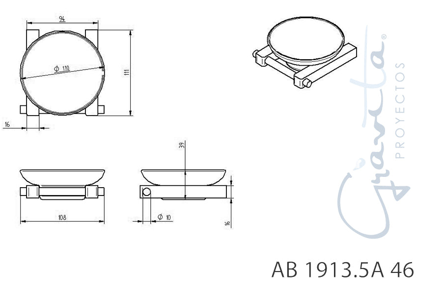 Jabonera AB 1913.5A 46 - GRAVITA