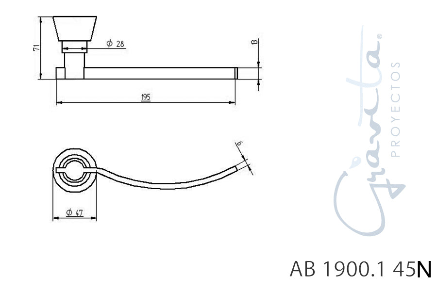 Toallero AB 1900.1 45N - GRAVITA