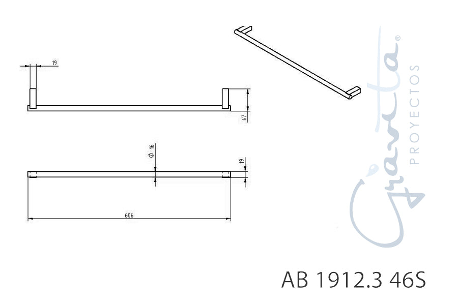 Toallero AB 1912.3 46S - GRAVITA