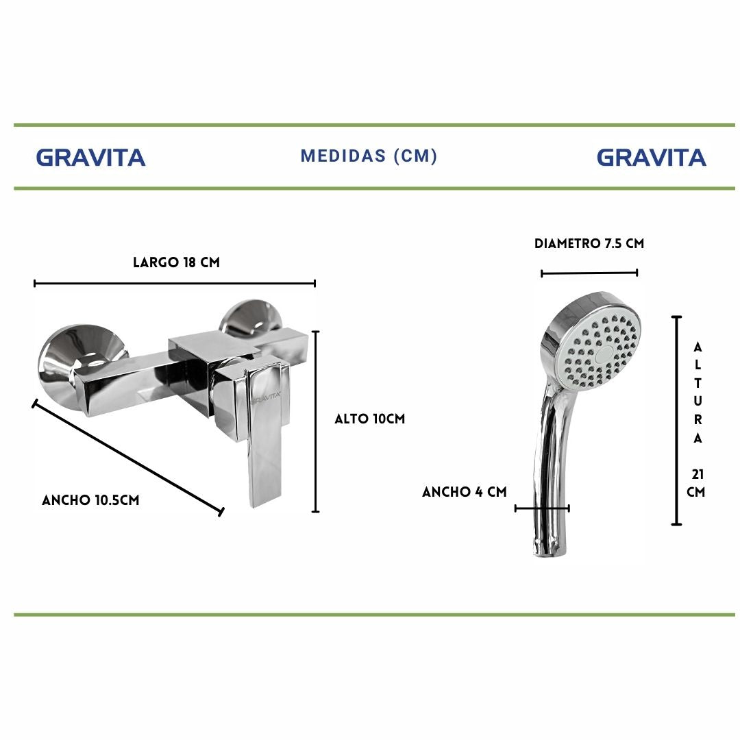 Monomando para Regadera Berlin - GRAVITA