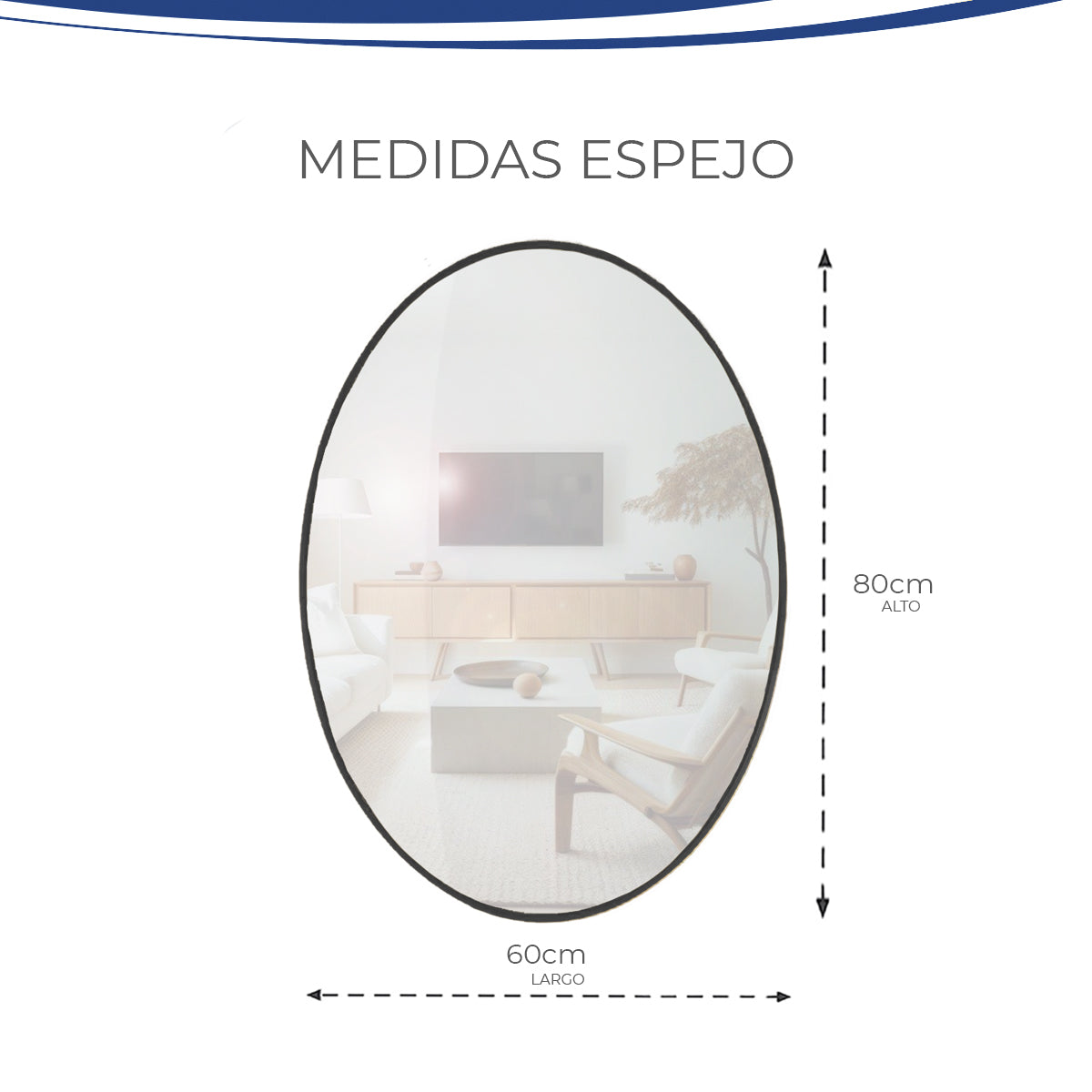 Espejo Hellen 6080 - GRAVITA