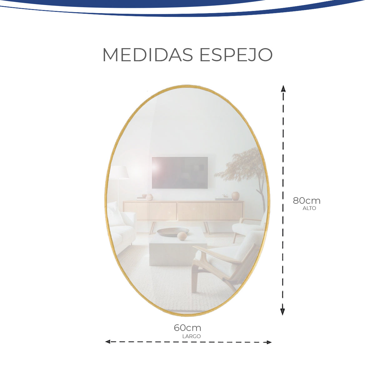 Espejo Hellen 6080 - GRAVITA