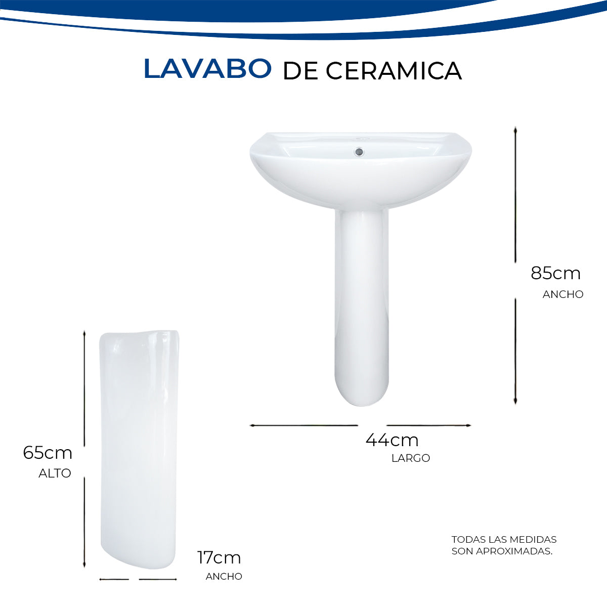 Lavabo de Pedestal LP 1130 101 - GRAVITA