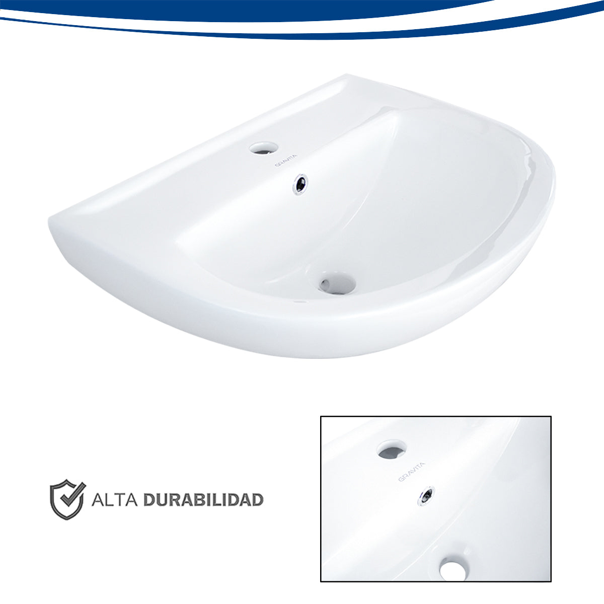 Lavabo de Pedestal LP 1130 101 - GRAVITA