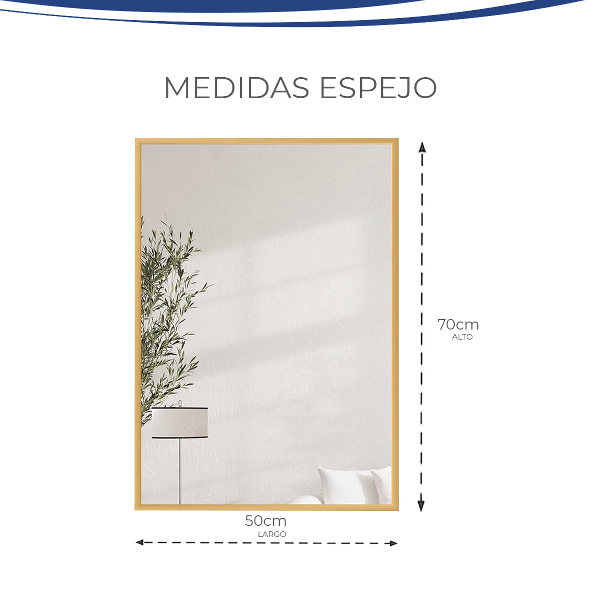 Espejo Sally 5070G - GRAVITA