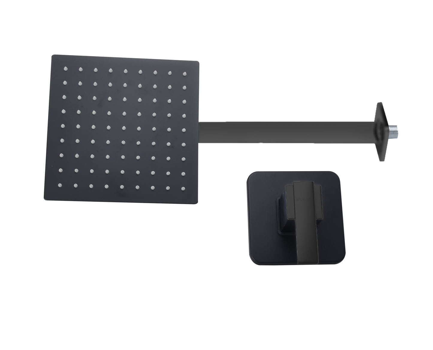 Set de Baño Cuadrado Negro - GRAVITA