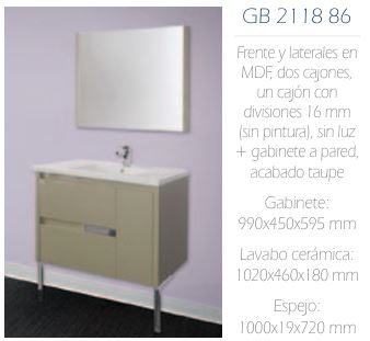 Gabinete GB2118 86 - GRAVITA