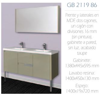 Gabinete GB 2119 86 - GRAVITA