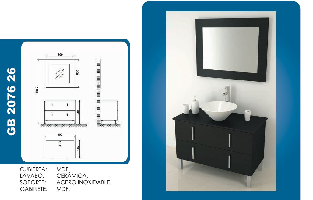 Gabinete GB 2076 26 - GRAVITA
