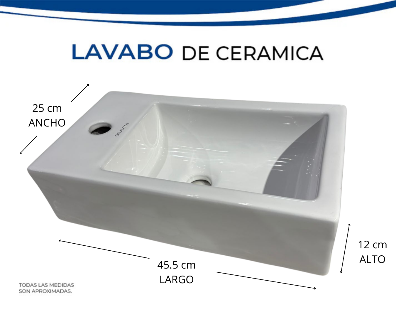 Lavabo de cerámica CUB MINI
