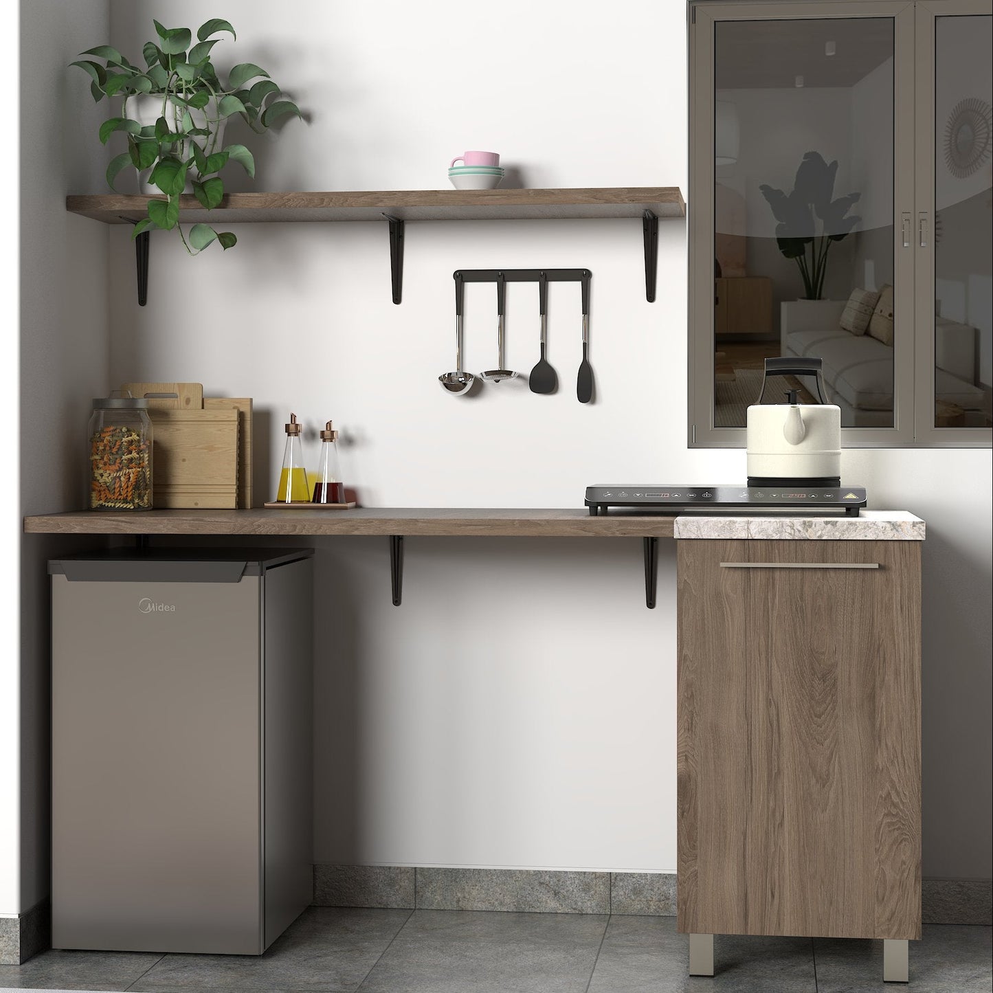 Gabinete 50 cm con puerta - Dark Rockford