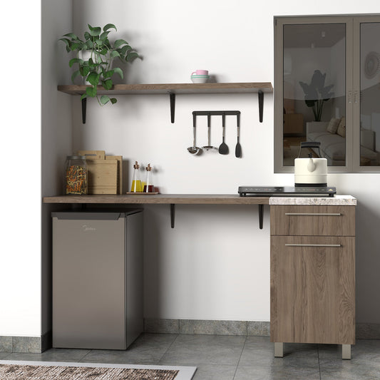 Gabinete de 50 cm con puerta y cajón - Dark Rockford