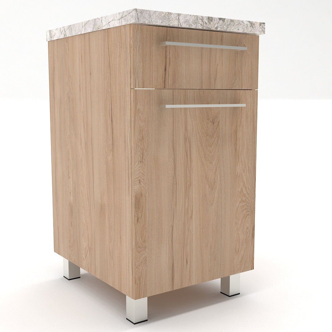 Gabinete de 50 cm con puerta y cajón - Natural Rockford