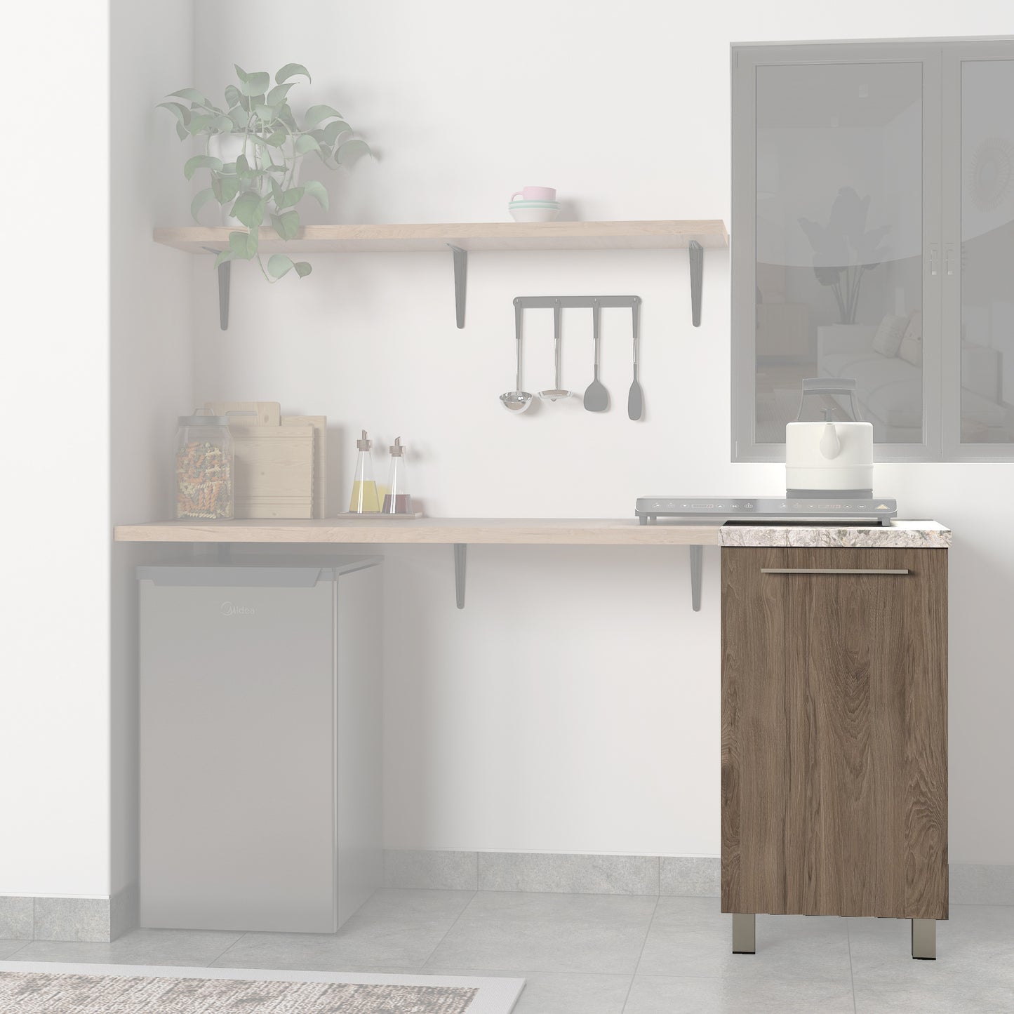 Gabinete 50 cm con puerta - Dark Rockford