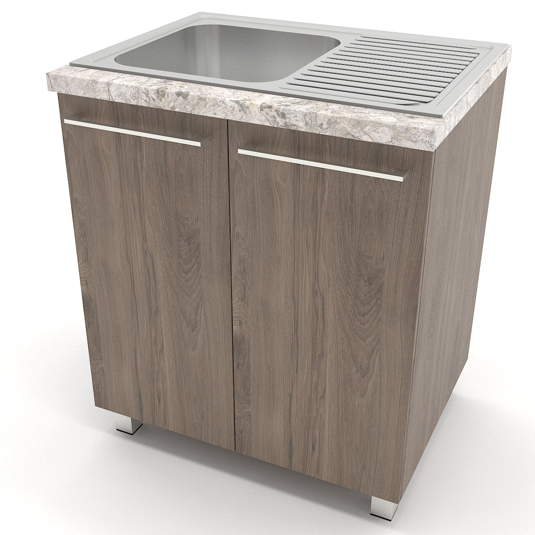 Gabinete 80 cm con tarja - Dark Rockford