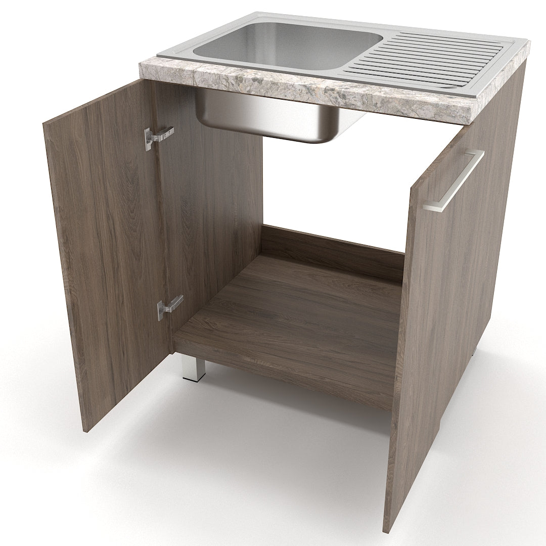 Gabinete 80 cm con tarja - Dark Rockford