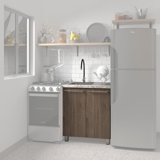 Gabinete 80 cm con tarja - Dark Rockford