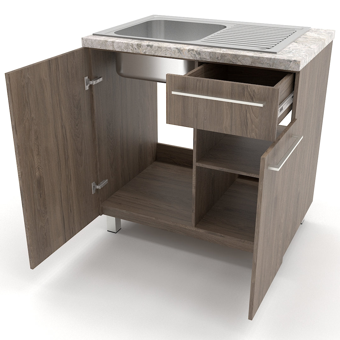 Gabinete 90 cm con tarja - Dark Rockford