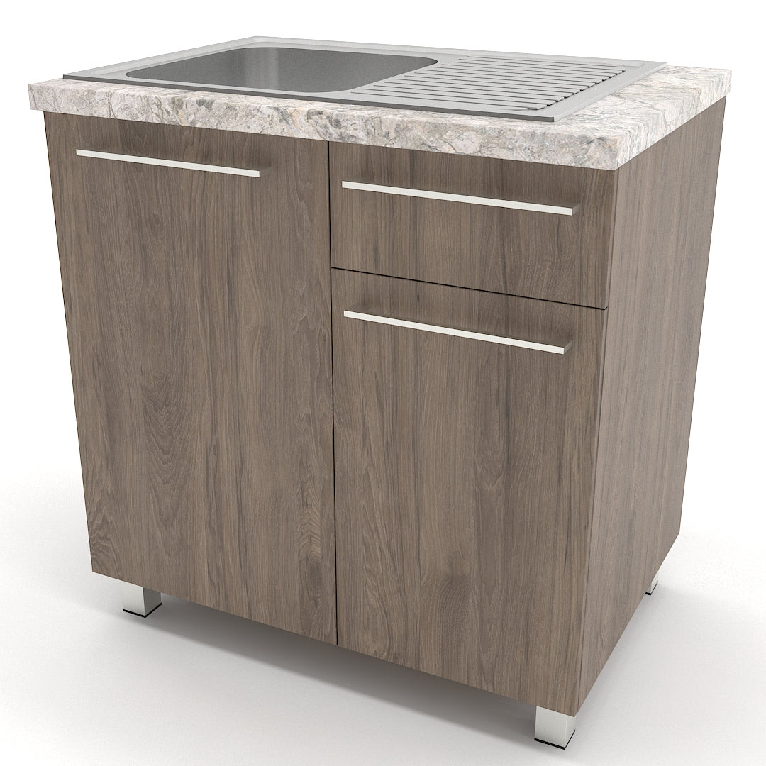 Gabinete 90 cm con tarja - Dark Rockford