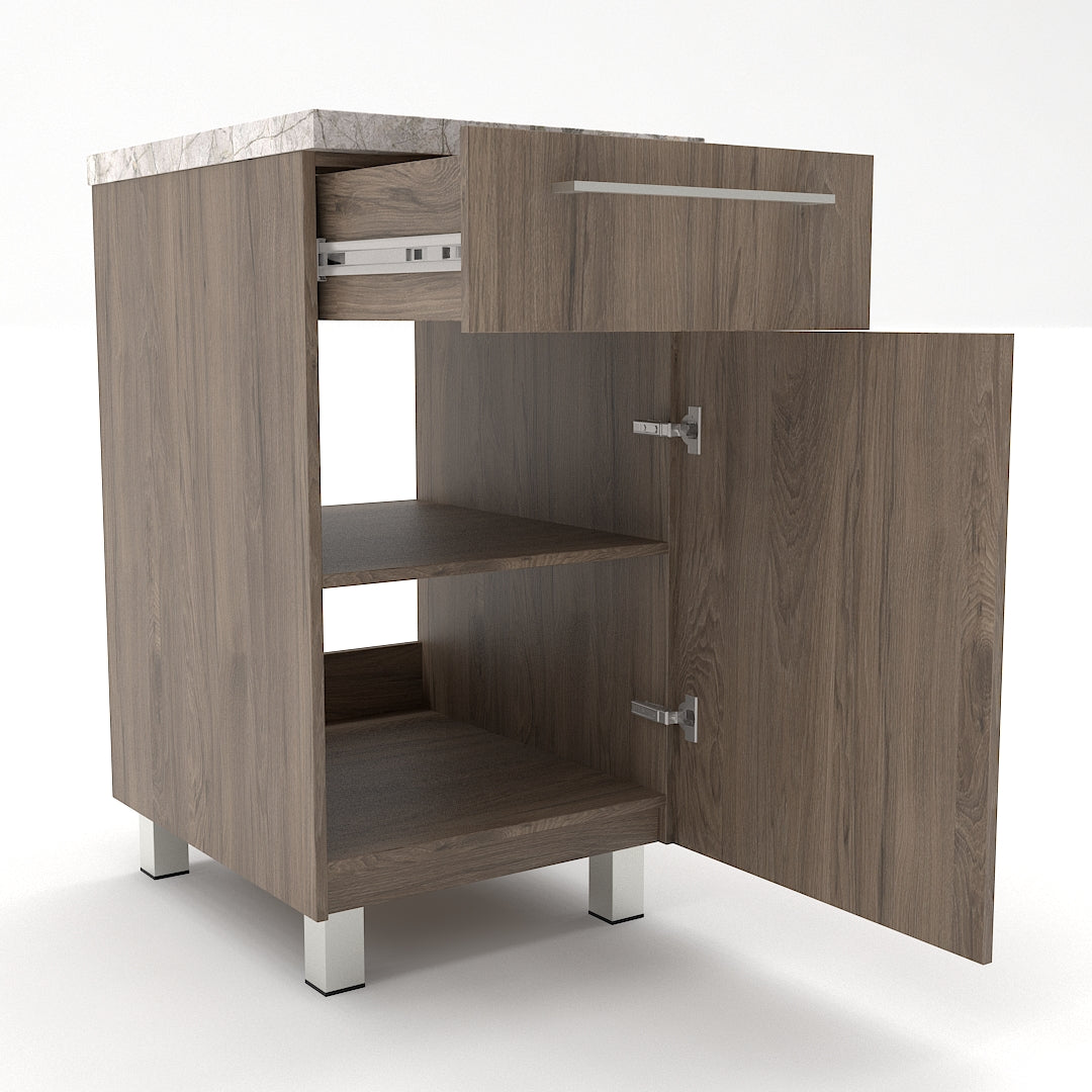 Gabinete de 50 cm con puerta y cajón - Dark Rockford
