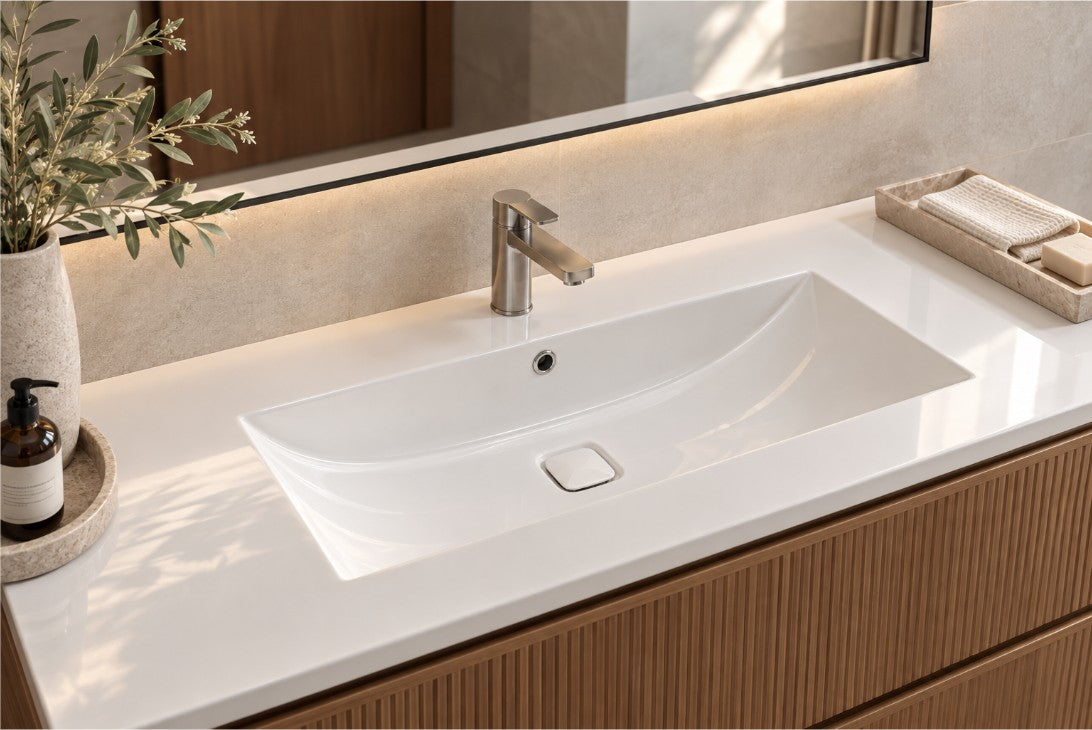 Lavabo CUB 0120 166 ambientado - GRAVITA