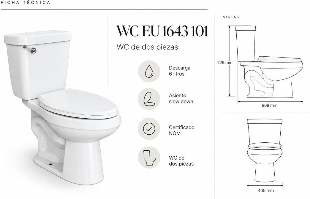 WC EU 1643 101 ficha técnica - GRAVITA